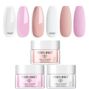 Modelones Acrylic Powder Set - Pink and Cream